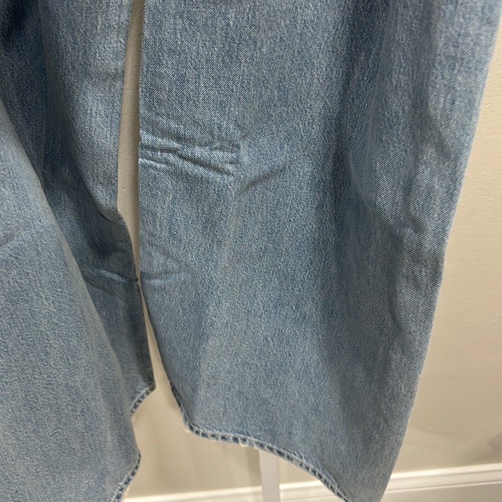 GRLFRND Chloe High Rise Pleated Wide Leg Jeans in Sawtelle Size 23 - Picture 9 of 10